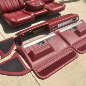 C10 Red Interior with matching dash and center console